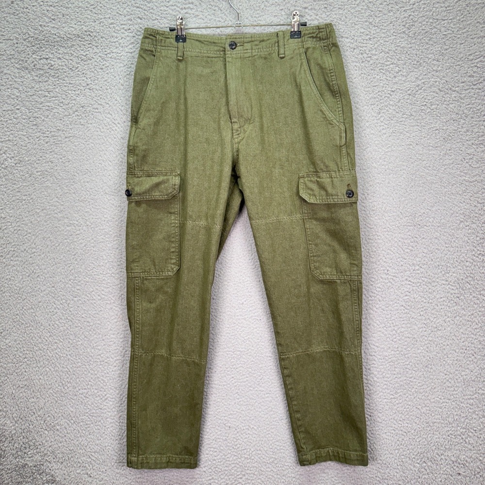 Banana Republic Pants Men 32x32 Vintage Green Tapered Surplus Cargo Utility Gorp